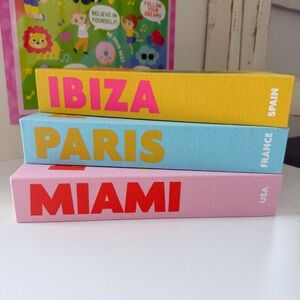 Kirkland’s Home | Decorative Travel Storage Hidden Book Boxes Paris Ibiza Miami